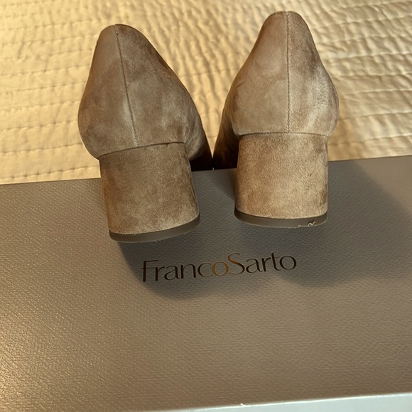 Franco Sarto Callan suede pump mocha 10M - Picture 5 of 10